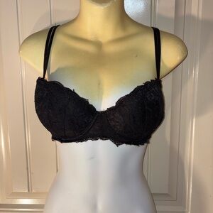 PINK Victoria's Secret padded Black Lace Bra